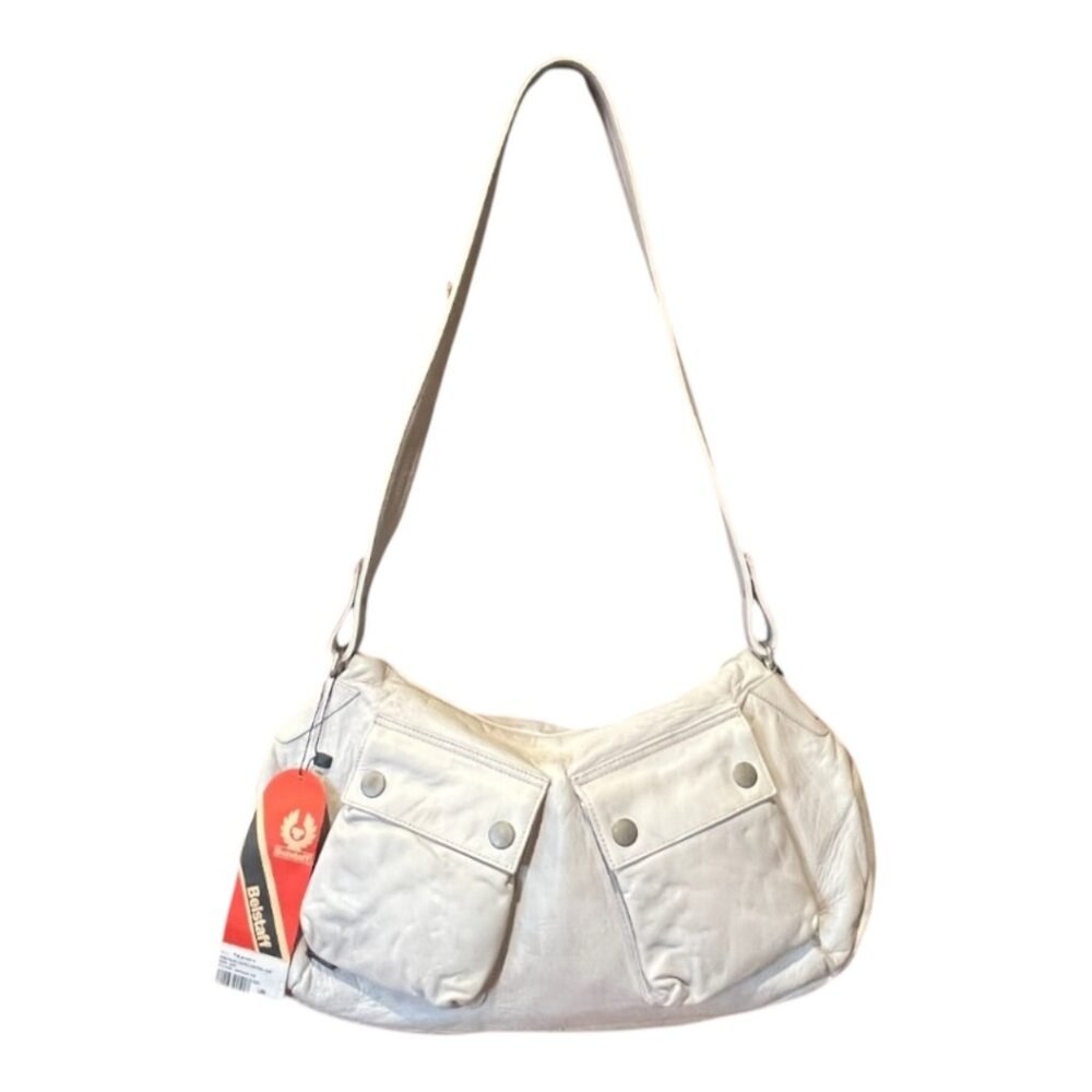 Authentic Belstaff Antique Ice Ariel Leather Purse Shoulder Bag NWT